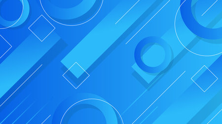 Abstract background, Modern blue gradient color with geometric shapes for bannerのイラスト素材
