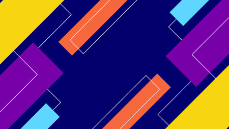 Abstract geometric shapes background. Suitable for banner, poster, wallpaper, presentation, cover.のイラスト素材