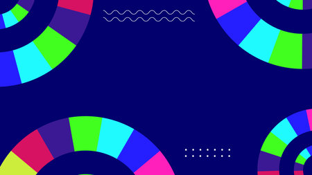 Abstract colorful circle shape. Modern geometric background banner design.のイラスト素材