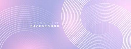 Abstract dynamic circle lines gray blue background. future technology concept. Illustrationのイラスト素材