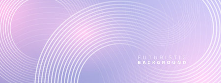 Abstract dynamic circle lines gray blue background. future technology concept. Illustrationのイラスト素材