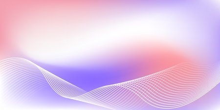 Colorful Abstract Gradient Background with Dynamic Flowing Lines and Light Effectsのイラスト素材