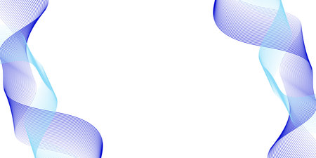 Futuristic background with dynamic flowing lines waves isolated on white background. Minimalist background for banners, posters, covers, brochures, flyers, websites.のイラスト素材