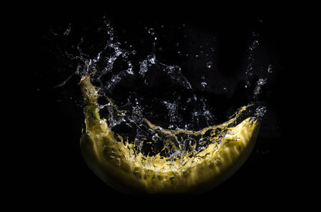 Banana splashの写真素材