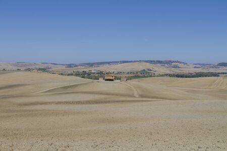 Fattoria in campagna toscanaの写真素材