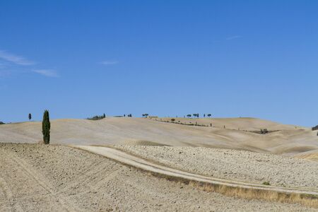 Paesaggio di campagna in Toscanaの写真素材