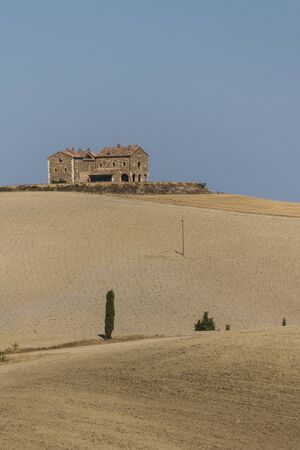 campagna toscana di fine estateの写真素材