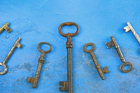 Old keysの写真素材