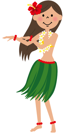 Hula Girlのイラスト素材