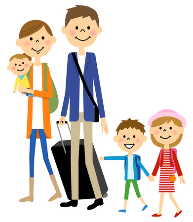 Family Travelのイラスト素材
