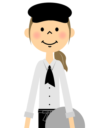 Cafe clerkのイラスト素材