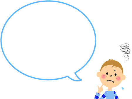 The trouble boy balloonsのイラスト素材