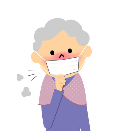 Senior citizen of physical condition badnessのイラスト素材