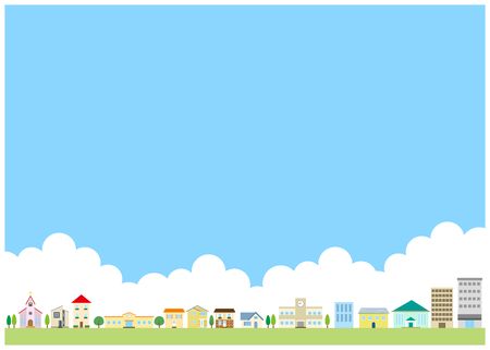 Residential areaのイラスト素材