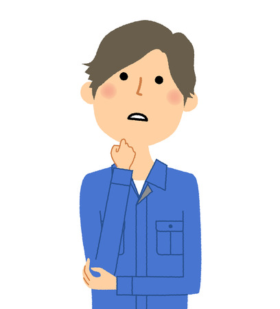 Working young man, Imagineのイラスト素材