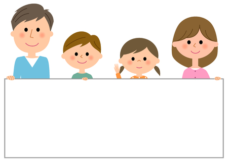 Frame of a familyのイラスト素材