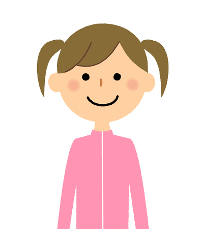 Girl, Sports Wearのイラスト素材