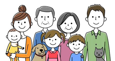 The good familyのイラスト素材