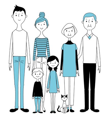 Good familyのイラスト素材