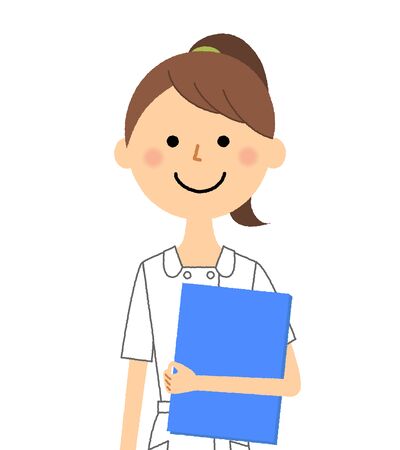 Nurse, Having filesのイラスト素材