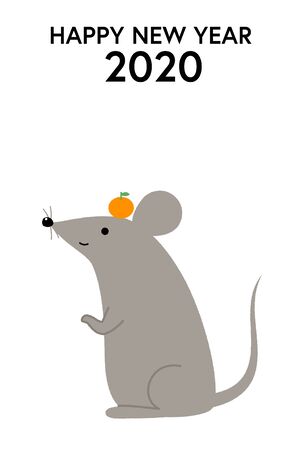 New Year's Card for 2020のイラスト素材