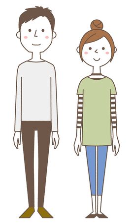 Young coupleのイラスト素材