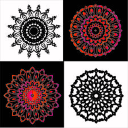 Ethnic oriental mandala designの写真素材