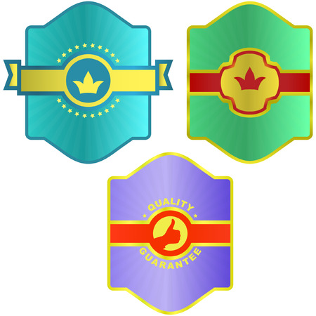 Set of design labels. Vector set.  のイラスト素材