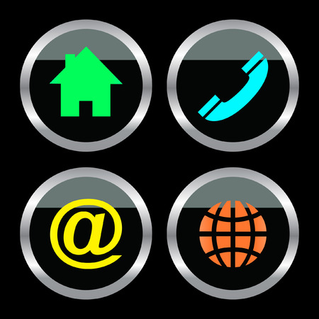 Contact elements for design.  のイラスト素材