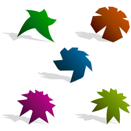 Collection of different graphic elements for design.  のイラスト素材