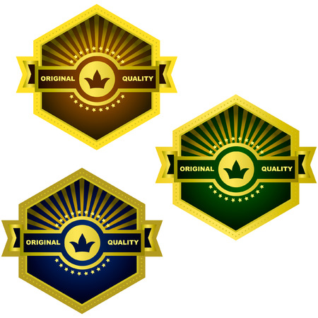 Set of design labels. Vector set.  のイラスト素材