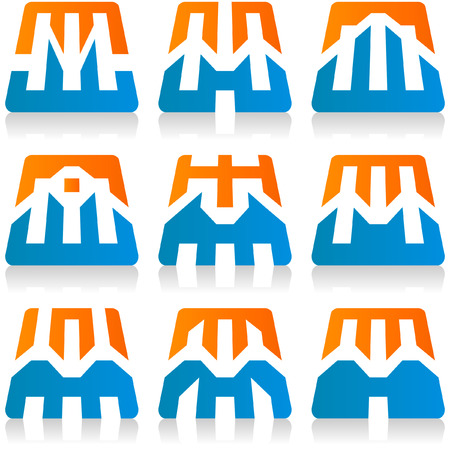 Collection of different graphic elements for design.  のイラスト素材
