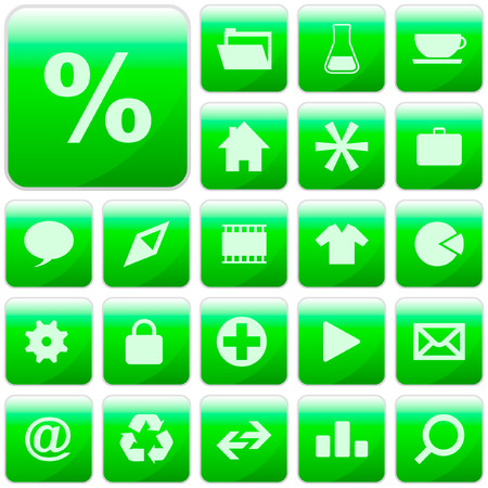 Vector collection of web buttons  のイラスト素材