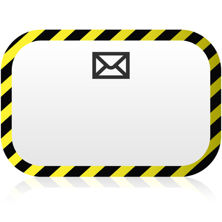 Warning vector banner. Vector template.   のイラスト素材