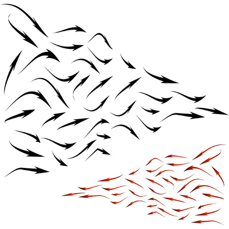 Arrow set vector for web design.  のイラスト素材