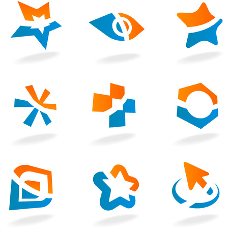 Collection of different graphic elementsのイラスト素材