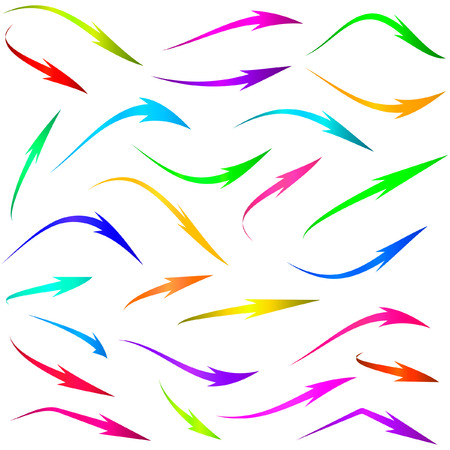 Set of arrows. Vector illustration.   のイラスト素材