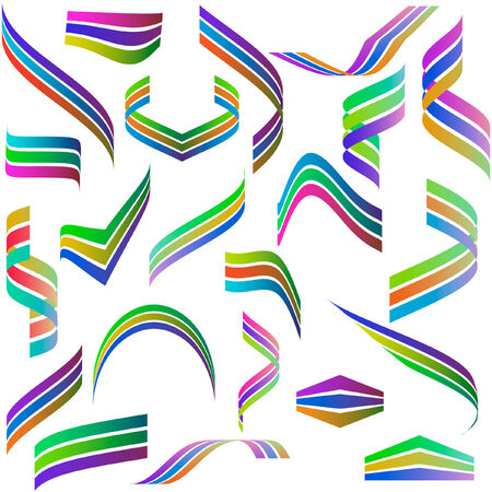 Graphic elements set. Vector illustration.  のイラスト素材