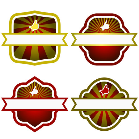 Set of design labels. Vector set.  のイラスト素材