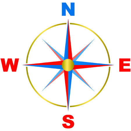 Vector compass.のイラスト素材