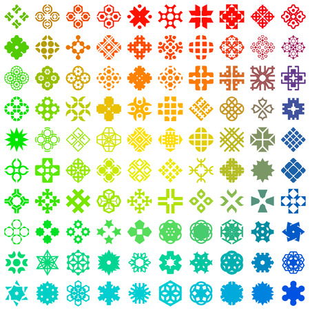 Collection of different graphic elements for design. Vector great collection.  のイラスト素材