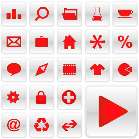Icon set  のイラスト素材