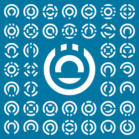 Collection of different graphic elementsのイラスト素材