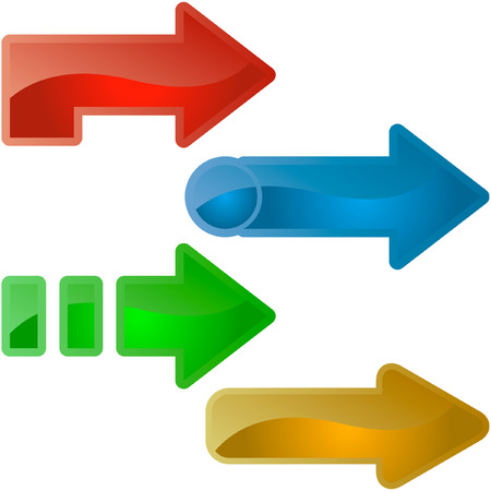 A vector set of useful arrows.   のイラスト素材