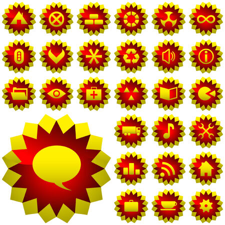 Vector beautiful icon set  のイラスト素材