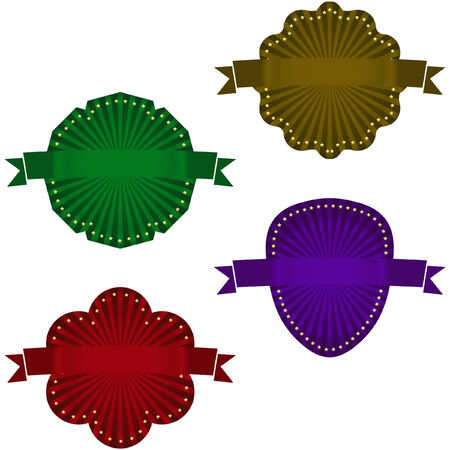 Set of design labels. Vector set.  のイラスト素材