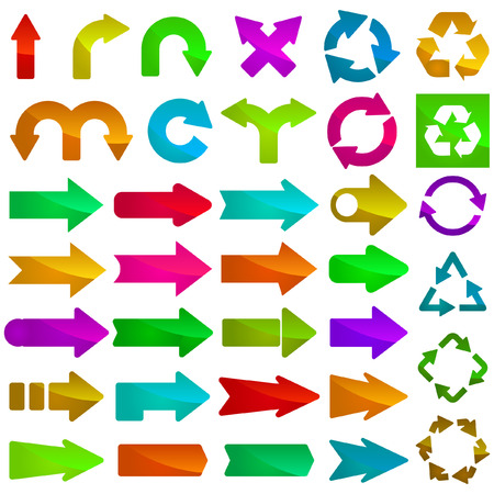 A vector set of useful arrows.   のイラスト素材