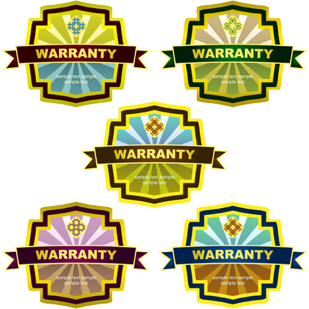 Vector guarantee label.  のイラスト素材