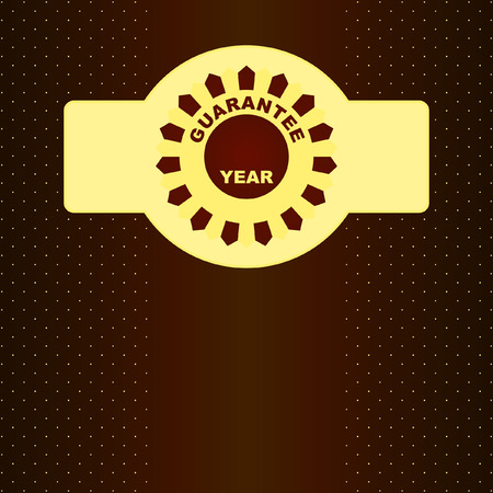 Vector guarantee blank. Vector template.  のイラスト素材