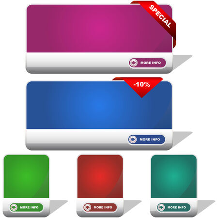Vector collection of sale banners  のイラスト素材